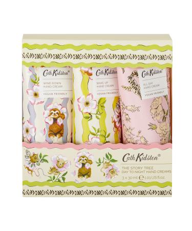 Cath Kidston Story Tree-Day to Night Hand Creams - Set of 3 x 30ml Tubes for Soft and Supple Hands