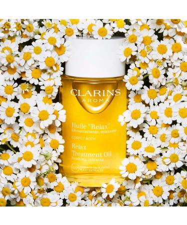 Clarins Relax Body Treatment Oil | Soothes Aching Muscles, Relieves Stress & Fatigue | Moisturizes with 100% Plant Extracts - Buy Online on SooperMarket.com
