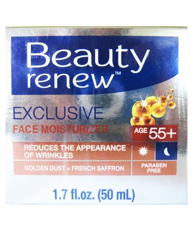 Beauty Renew 55+ Exclusive Day & Night Cream Golden Dust and French Saffron 1.7 fl. Oz.