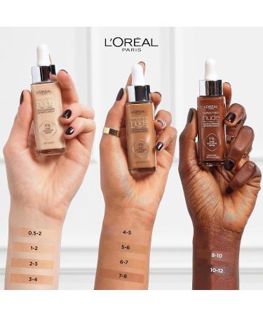 L'Or al Paris Tinted Serum Nourishing Liquid Foundation with Hyaluronic Acid | Perfect Match No. 2-3 Hell | 30 ml (1 Pack) - Buy Online on SooperMarket.com
