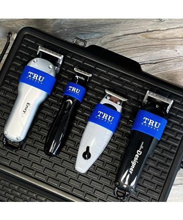 TRU BARBER Clipper Bands 4 PCS - Non Slip Heat Resistant Clipper Sleeves for Barbers | Blue Clipper Tool Accessories - Buy Online on SooperMarket.com