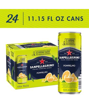 Sanpellegrino Pompelmo Sparkling Grapefruit Beverage - 24 Pack, 11.15 Fl Oz Cans - Buy Online on SooperMarket.com