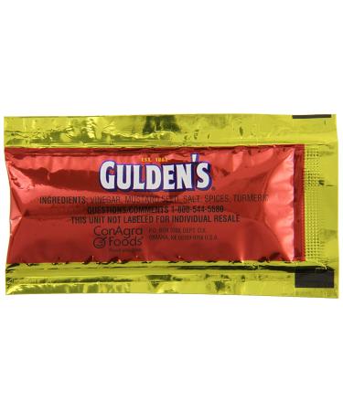 Gulden's Spicy Brown Mustard Packets 0.32oz (500 Pack) - Individual Condiment Packets - Buy Online on SooperMarket.com