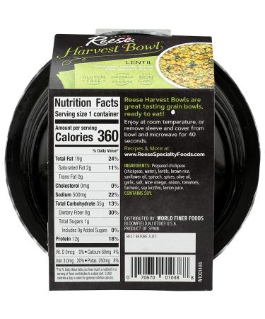 Reese Lentil Harvest Bowl - Pack of 8 | Nutritious and Delicious Ready-to-Eat Meal - Buy Online on SooperMarket.com