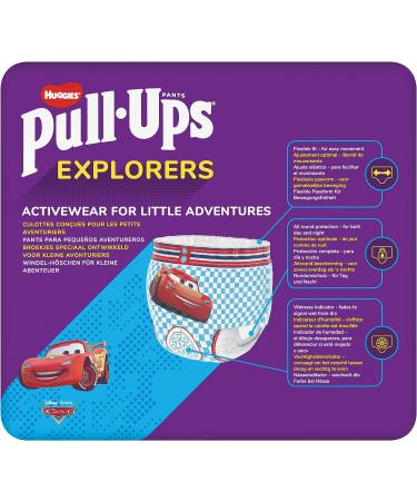 Huggies Pull-Ups Explorers for Boys 1.5-3 Years Size 4-5+ Nappies 24 Pants - Flex and Protect - Fun Designs - 24 Count - Buy Online on SooperMarket.com