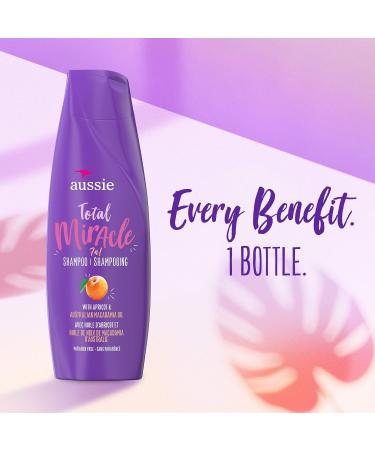 Aussie Total Miracle Paraben-Free Shampoo with Apricot & Macadamia Oil 26.2 fl oz - Pack of 4 - Buy Online on SooperMarket.com