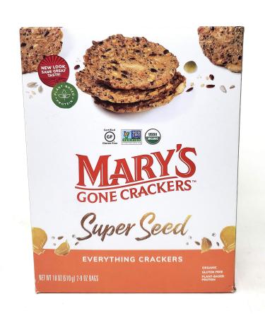 18oz Mary's Gone Crackers Organic, 2 - 9oz Bags