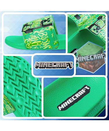 Buy Minecraft Flip-Flops for Kids - Unisex Green Swimming Shoes & Creeper Sandals 34/35 EU - Buy Online on SooperMarket.com