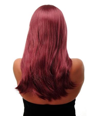 WIG ME UP - Ladies Long Straight Wig in Red Garnet | 60 cm Middle Parting | International Shipping - Buy Online on SooperMarket.com