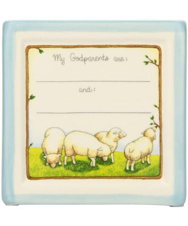 Child to Cherish Blue Christening Block - Personalized Baptism Gift - Buy Online on SooperMarket.com