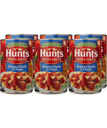 Hunt's 24oz Roasted Garlic & Onion Pasta Sauce - Pack of 6 - Buy Online on SooperMarket.com