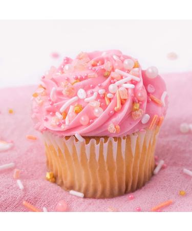 Sweets Indeed Peach Rose Gold Sprinkles 6.5 oz - Gluten-Free Cake & Cupcake Topper - Buy Online on SooperMarket.com