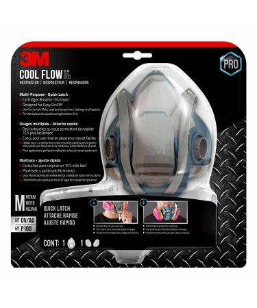 3M Pro MultiPurpose Respirator with Quick Latch Medium