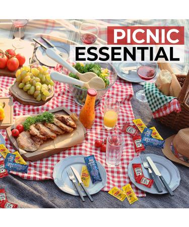 Grab-n-Go Condiment Packs - 200 Single Serve Ketchup and Mustard Packets for Picnics, BBQs, and Travel - Buy Online on SooperMarket.com