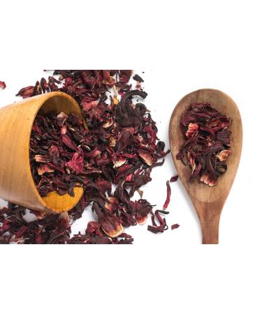 Hibiscus Flowers Tea for Healthy Living 100% Pure Naturally Grown African Hibiscus Plant Loose Leaf for Premium Quality Herbal Tea -100G 100 g (Pack of 1)