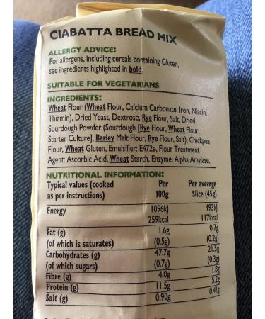 Wright's | Ciabatta Bread Mix 10X500g | Simply Add Oil and Water | For Machine or Hand Baking | Suitable for Vegetarians - Buy Online on SooperMarket.com