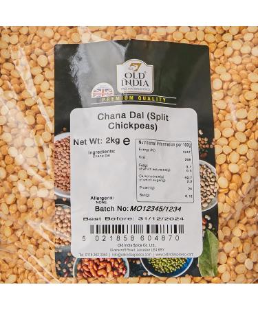 Old India Chana Dal 2kg - Premium Split Chickpeas | Pack of 1 - Buy Online on SooperMarket.com