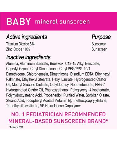 Blue Lizard Baby Mineral Sunscreen SPF 50+ 5 oz Tube - Water Resistant UVA/UVB Protection with Smart Cap Technology - Fragrance Free - Buy Online on SooperMarket.com
