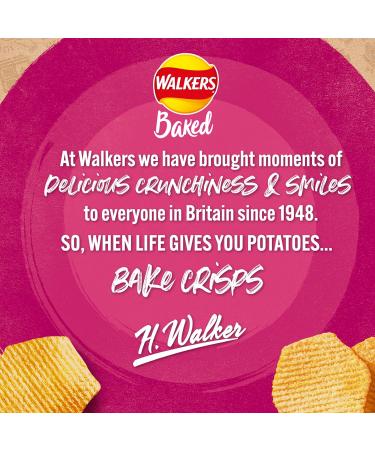 Walkers Oven Baked Prawn Cocktail Crisps 6 x 22g - Delicious Snack Pack - Buy Online on SooperMarket.com
