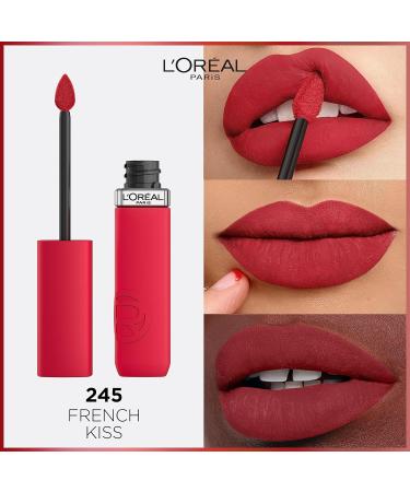 L'Or al Paris Nursing Lipstick No. 245 French Kiss - Matte Finish 16-Hour Long-Lasting Color Infailable Matte Resistance - 5ml - Buy Online on SooperMarket.com