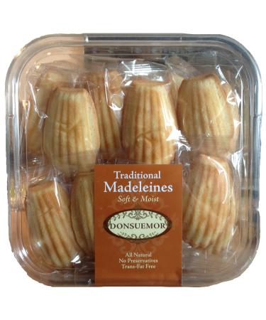 Donsuemor Traditional Madeleines - 28 Individually Wrapped - 28 Oz Total