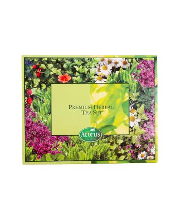 Acorus |First class herbs tea set |Natural tea gift set with six different flavors |Large tea box for different occasions60 herbs tea bags first -class herbal tea set
