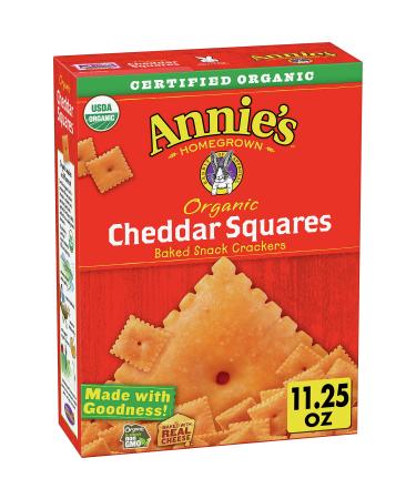 Annie's Organic Cheddar Squares Baked Snack Crackers, 11.25 oz
