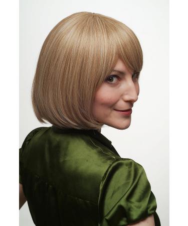 WIG ME UP SA041-27/613: Curved Tip Straight Bob Wig in Dark/Light Blonde Streaks - Perfect for Any Occasion - Buy Online on SooperMarket.com