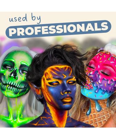 Blue Squid PRO Face Paint - Classic Red 30g - Professional Water Activated Body & Face Makeup for Halloween - Non-Toxic SFX Facepaint - Buy Online on SooperMarket.com