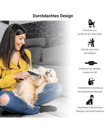 FINOPET Defaging Stretch Brush for Dogs & Cats | Harkenkamm Handle - Perfect for Undercoat Removal & Debris - Buy Online on SooperMarket.com