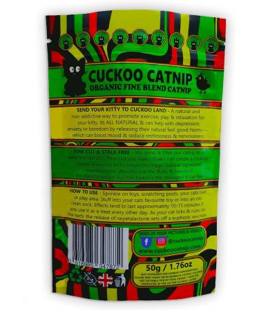 Cuckoo Catnip - Organic Fine Blend Cat Nip - Stalk Free 100% Natural - Buy Online on SooperMarket.com