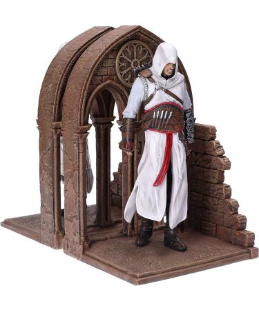 Shop Nemesis Now Official Assassins Creed Altair & Ezio Library Gaming Bookends | Resin 24cm - International Shipping - Buy Online on SooperMarket.com
