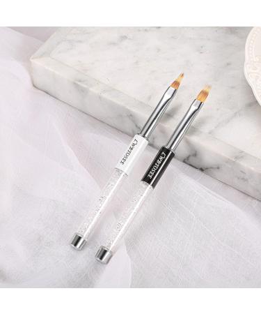 5PCS Nail Ombre Brush Set | Gradient Color Rhinestone Crystal Nail Art Painting Pen | Manicure Tools in Gold - Buy Online on SooperMarket.com