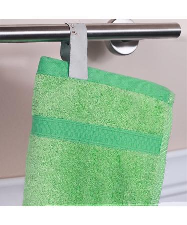 Hotel & Spa Quality Bamboo/Cotton Hand Towels - Set of 6, River Blue, 16x30 - Super Soft & Absorbent - Buy Online on SooperMarket.com