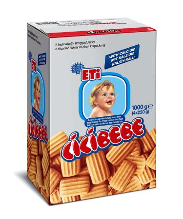 Cici Baby - Baby Biscuit - Source of Vitamins and Minerals - 4 Months+ (4X250 gr)
