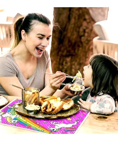 Splat Planet Unicorn Toddler Placemat with 10 Washable Magic Pens - Non-Toxic Color & Wash Out Mat - Buy Online on SooperMarket.com