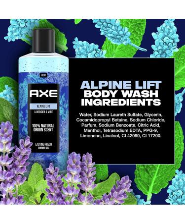 AXE Men's Alpine Lift Body Wash 18 oz - 4 Pack | Plant Based Ingredients, 100% Natural Scent - Buy Online on SooperMarket.com