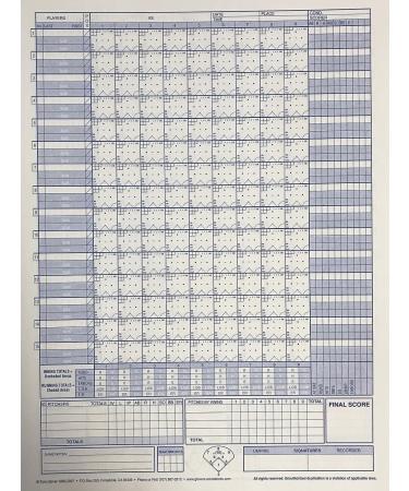 Glovers 24-Game Baseball/Softball Scorebook - Track Stats and Performance Easily - Buy Online on SooperMarket.com