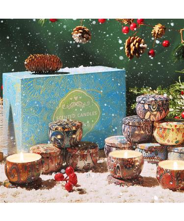 Jospl Fragrance Candles Set - 12 Natural Soy Wax Aroma Candles for Women | Vanilla & Lavender | Ideal Gift for Birthdays Weddings Mother's Day Christmas - 4cm Multicolored Decor - Buy Online on SooperMarket.com