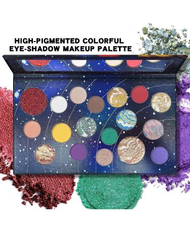 FREEORR 18 Colors Galaxy Eyeshadow Palette - High-Pigmented Shimmer & Matte Shades - Buy Online on SooperMarket.com