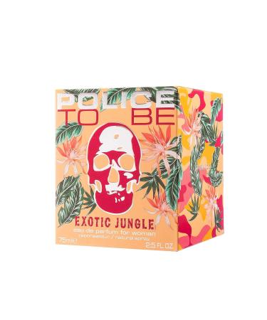 To Be Exotic Jungle For Woman By Police - Summery Floral Scent - Housed In A Botanical Decorated Bottle - Tart-Sweet Fruits And Floral Notes With Soft Vanilla-Suede Base - 2.5 Oz EDP Spray - Buy Online on SooperMarket.com