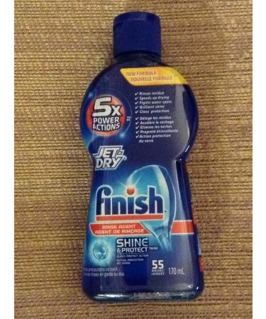 Finish Shine & Protect 5x Power Actions Rinse agent- 55 Uses 170 ml- 4 Pack