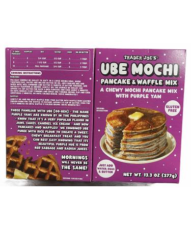 Trader Joe's Ube Mochi Pancake & Waffle Mix 13.3 oz - Pack of 2 - Buy Online on SooperMarket.com