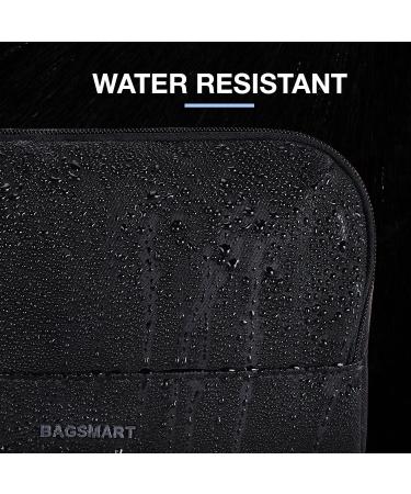 BAGSMART Men's Travel Toiletry Organizer - Water Resistant Hanging Dopp Kit/Shaving Bag - Black-Medium - Buy Online on SooperMarket.com