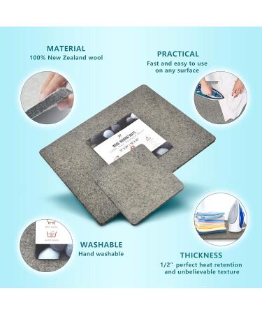 Templeton 100% New Zealand Wool Pressing Mats - Deluxe 2 Pack for Crafts, Quilting, and Ironing - Buy Online on SooperMarket.com