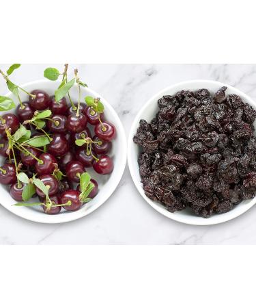 Organic Dried Sour Cherries 2 Pounds - Non-GMO Raw Fruit | Sun-Dried & Unsweetened Prunus Cerasus - Vegan & Kosher Bulk Option - Buy Online on SooperMarket.com