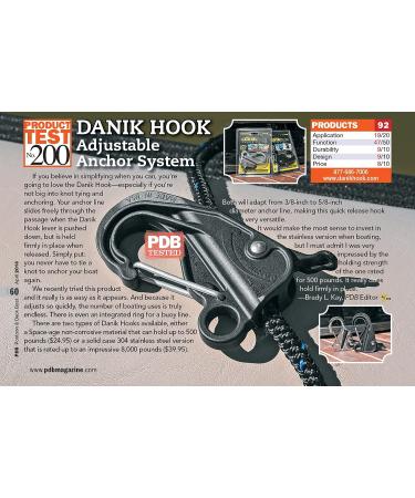 Danik Hook Stainless Steel (2 Pack) - Knotless Anchor System, 8000 lb Capacity - Buy Online on SooperMarket.com
