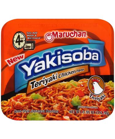 Maruchan Yakisoba Teriyaki Chicken 3.98 Oz - Pack of 8 | Delicious Instant Noodles - Buy Online on SooperMarket.com