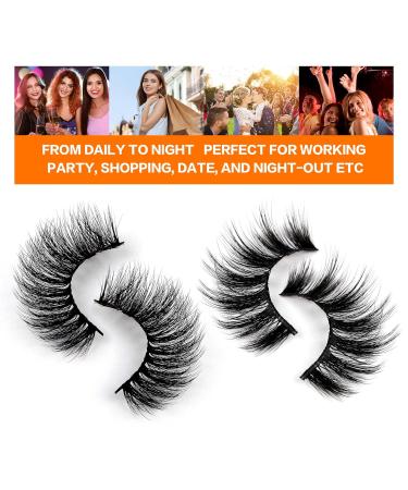 JIMIRE 20 Pairs Mixed Fluffy & Natural Volume False Eyelashes - Wispy Faux Mink Lashes Pack - Buy Online on SooperMarket.com