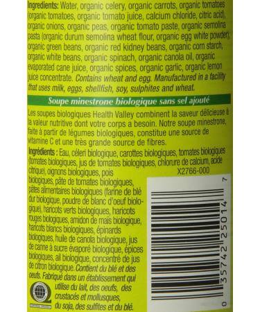 Healthy Valley Organic No Sodium Minestrone 12-Count - Buy Online on SooperMarket.com